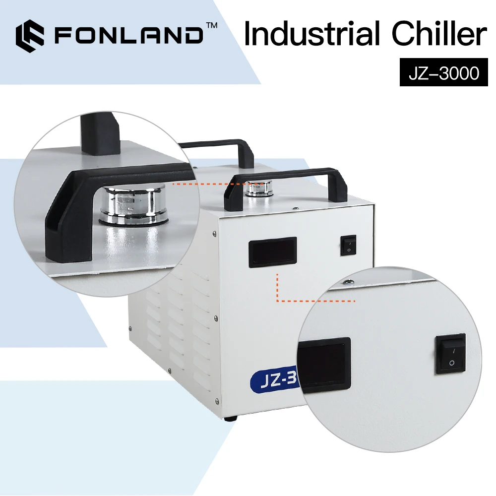 Laser Industrial Chiller - FONLAND JZ-3000 DG110V AG220V Refrigeratore d'Acqua