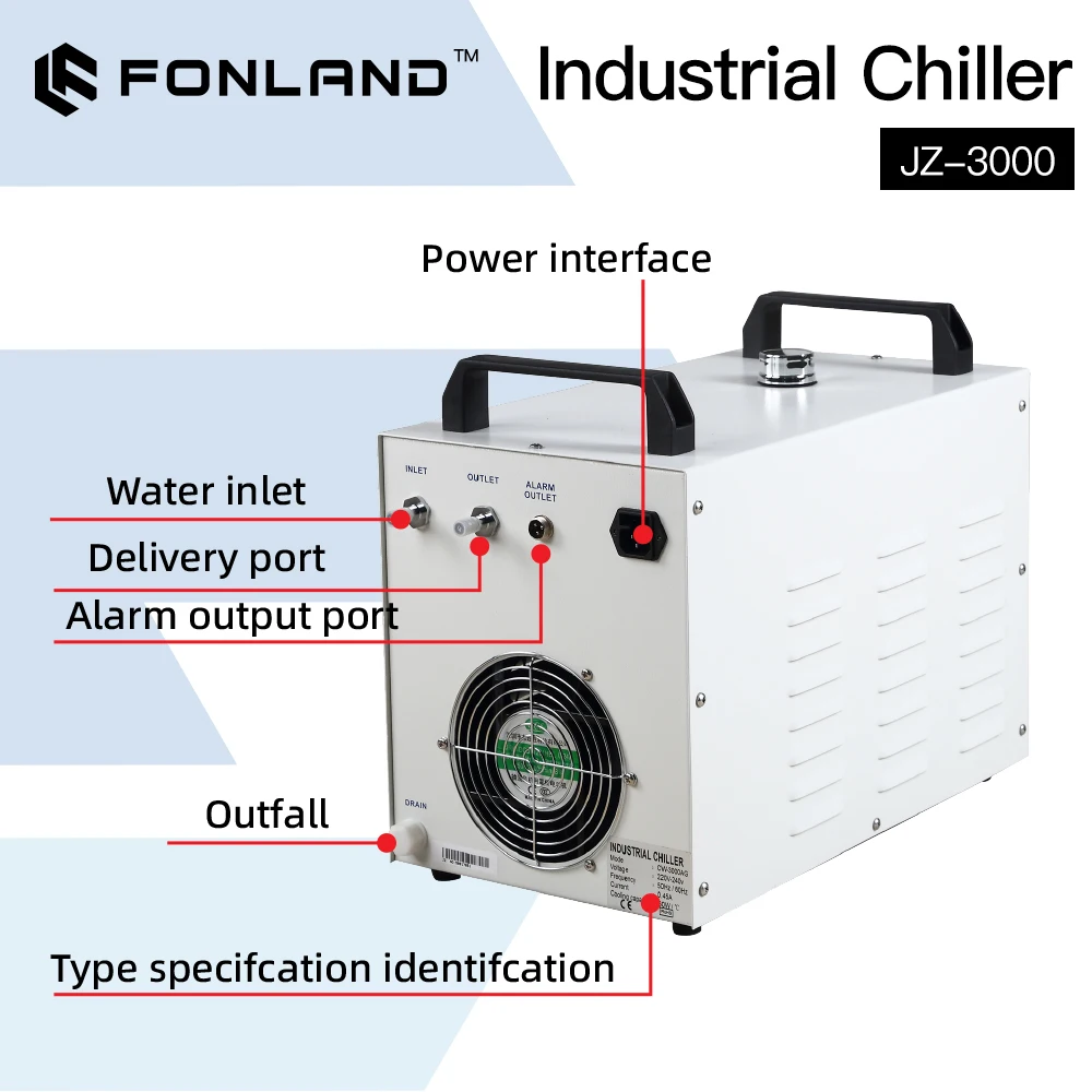 FONLAND JZ-3000 DG110V AG220V  - Laser Industrial Chiller recensione e prezzo